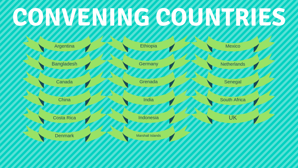 List of convening countries graphic